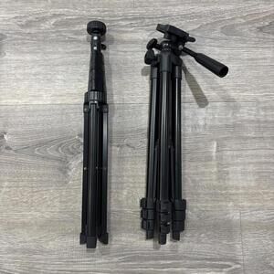 Assorted Black Portable Photography Camera Foldable Tripods Mixed Lot